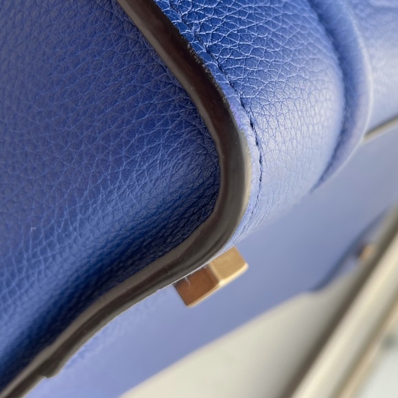 Celine Mini Luggage Blue Drummed Leather GHW - Picture 14 of 16